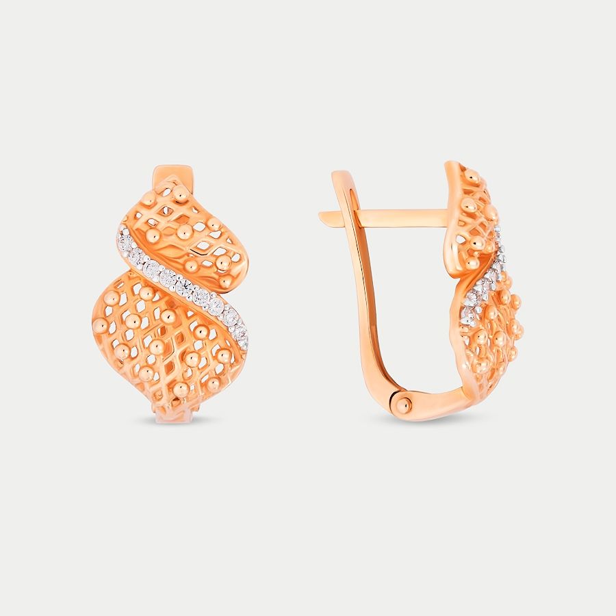 

Серьги из золота с фианитом GOLD CENTER 73458, 73458