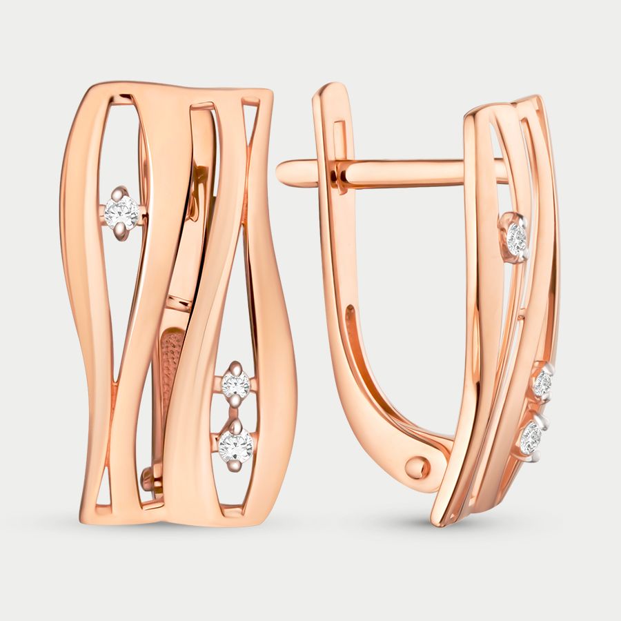 

Серьги из золота с фианитом GOLD CENTER 016482-1102, 016482-1102