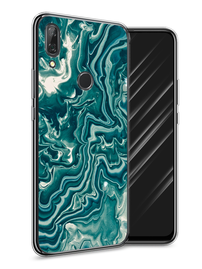 

Чехол Awog на Huawei P Smart Z "Минералы 4", Голубой, 69450-3