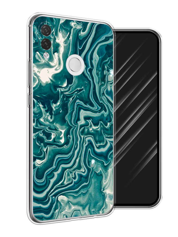

Чехол Awog на Huawei P Smart Plus "Минералы 4", Голубой, 68250-3