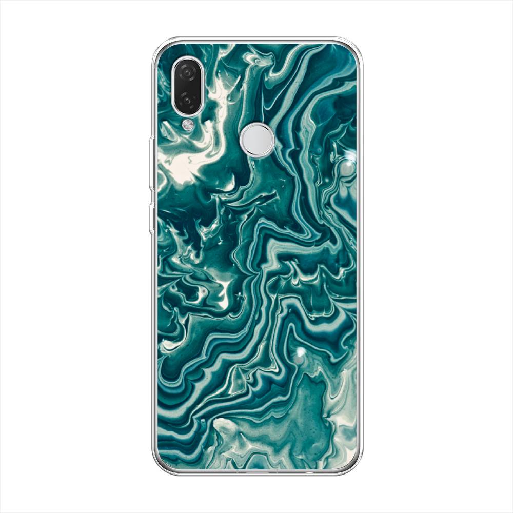 

Чехол Awog на Huawei Nova 3i "Минералы 4", Голубой, 68350-3