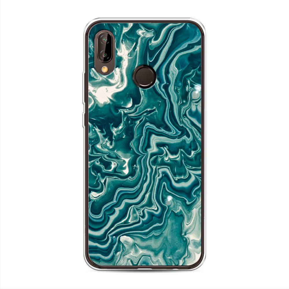 

Чехол Awog на Huawei Nova 3 "Минералы 4", Голубой, 66150-3