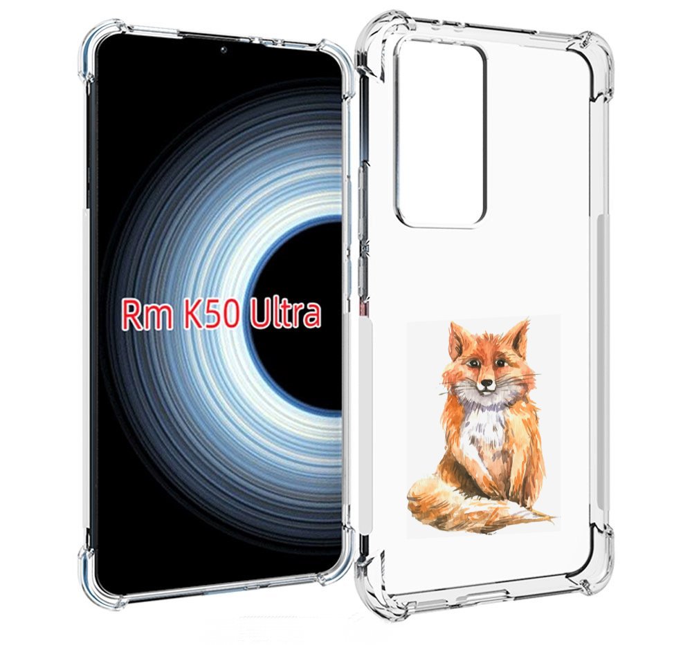 Чехол MyPads детская лиса для Xiaomi 12T / Redmi K50 Ultra