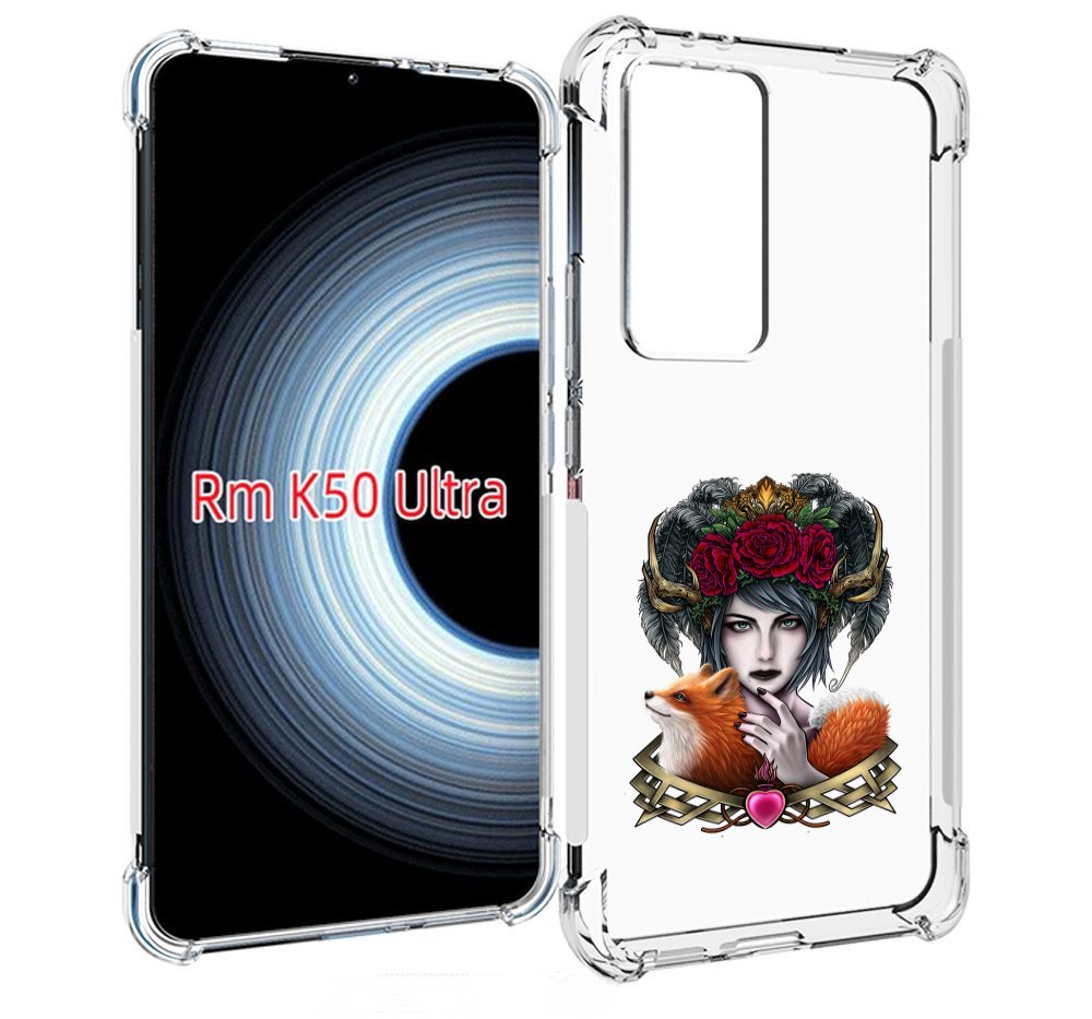 

Чехол MyPads девушка с лисой для Xiaomi 12T / Redmi K50 Ultra, Прозрачный, Tocco