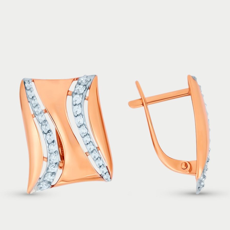 

Серьги из золота с фианитом GOLD CENTER 014162-1102, 014162-1102