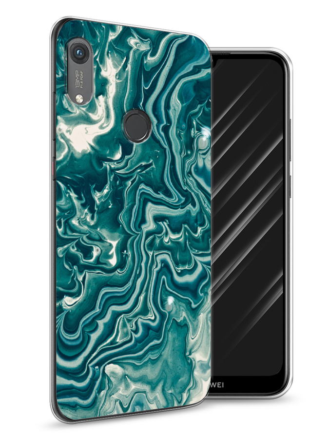 

Чехол Awog на Honor 8A (8A Pro/Prime) "Минералы 4", Голубой, 68750-3