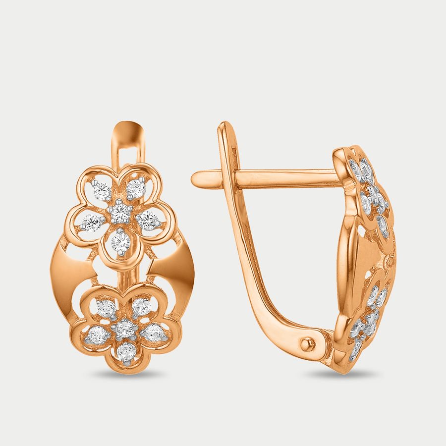 

Серьги из золота с фианитом GOLD CENTER 40115000, 40115000