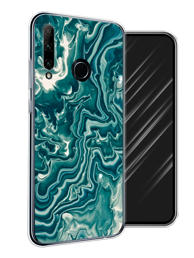 

Чехол Awog на Honor 20 Lite 2019 "Минералы 4", Голубой, 68950-3