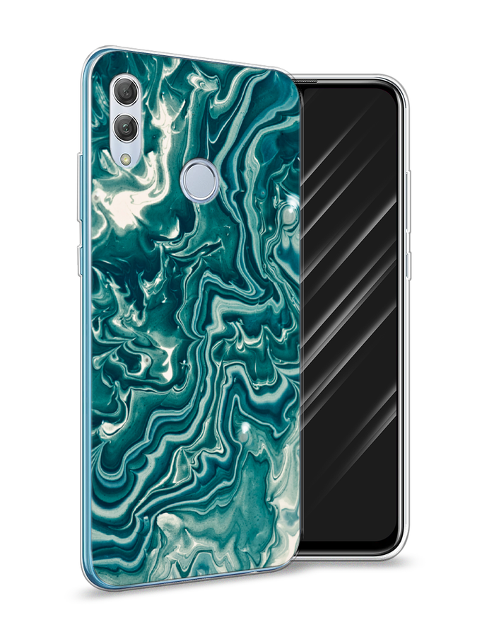 

Чехол Awog на Honor 10 Lite "Минералы 4", Голубой, 67550-3