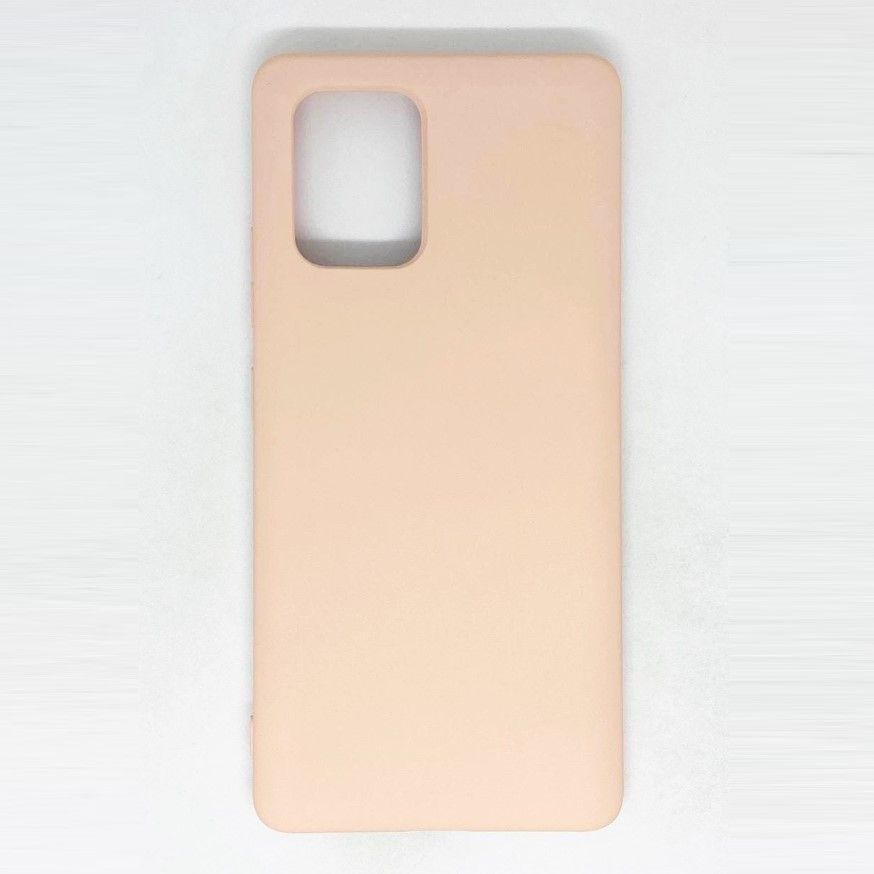 

Чехол-накладка More choice Flex для Samsung A91/S10 Lite (2020) Pink Sand, Розовый, FSAMA91