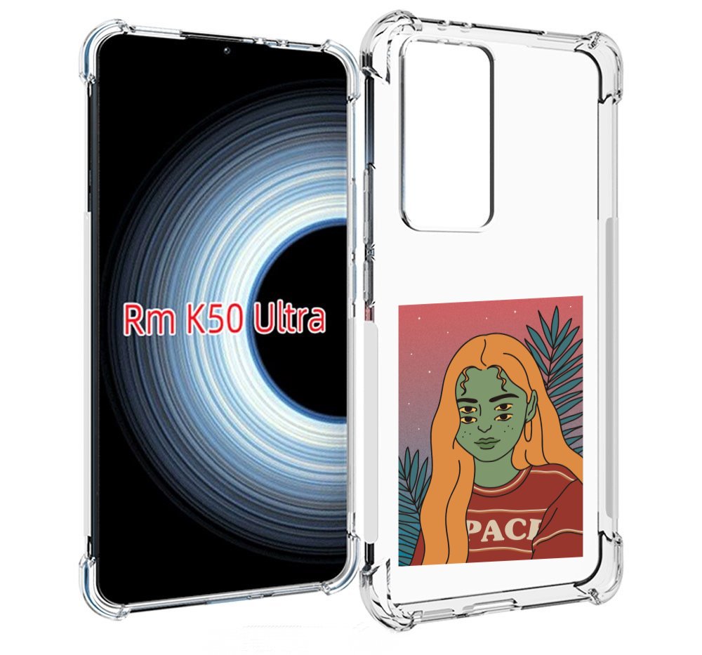 

Чехол MyPads четырехглазая девушка женский для Xiaomi 12T / Redmi K50 Ultra, Прозрачный, Tocco