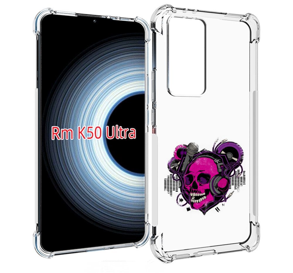 

Чехол MyPads череп 1 для Xiaomi 12T / Redmi K50 Ultra, Прозрачный, Tocco