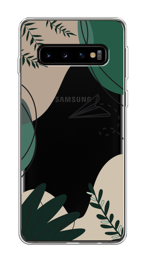 

Чехол на Samsung Galaxy S10 "Secret Garden", Зеленый;бежевый;черный, 27050-1
