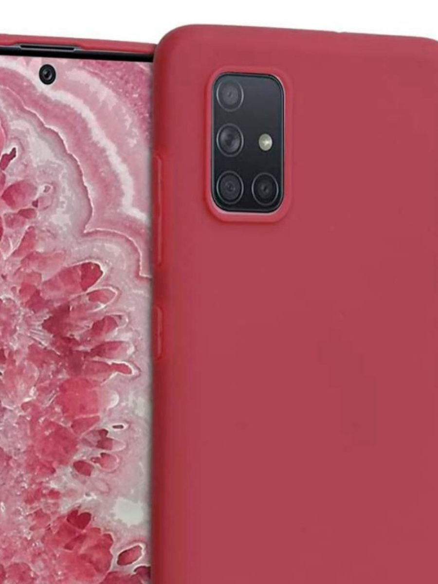 

Чехол-накладка More choice Flex для Samsung A71 (2020) Cherry, Красный, FSAMA71