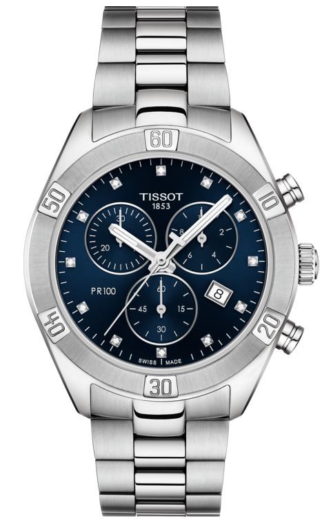 

Наручные часы женские Tissot PR 100 Sport Chic Chronograph T101.917.11.046.00, T101.917.11.046.00