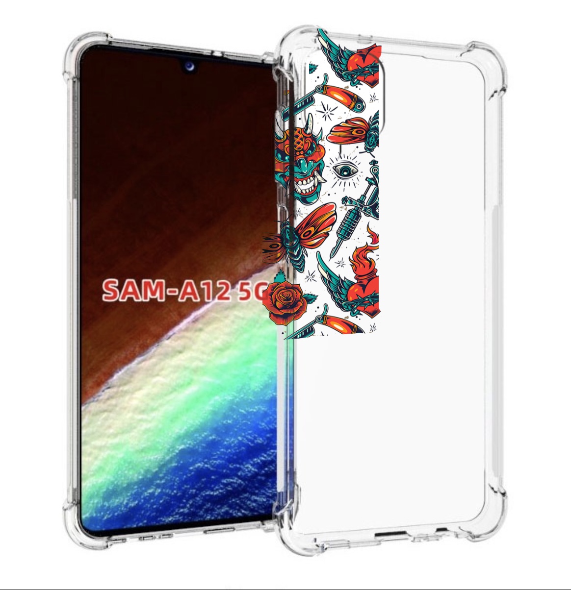 

Чехол MyPads олд-скул-пак для Samsung Galaxy A12 (SM-A125F) 2020/21/A12 Nacho SM-A127F, Прозрачный, Tocco