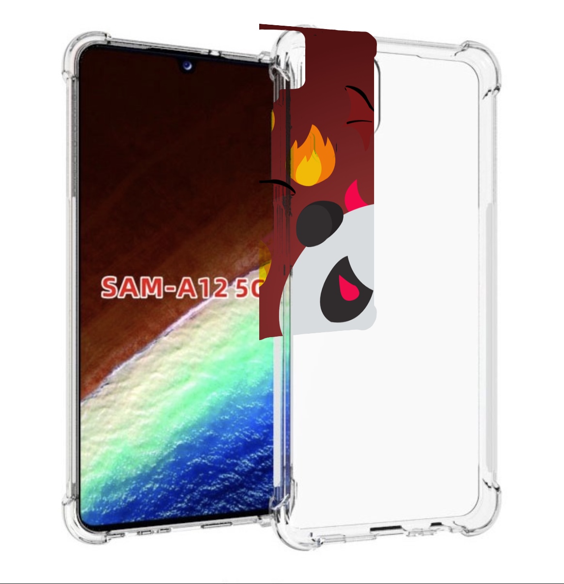 

Чехол MyPads огненная-панда для Samsung Galaxy A12 (SM-A125F) 2020/21/A12 Nacho SM-A127F, Прозрачный, Tocco