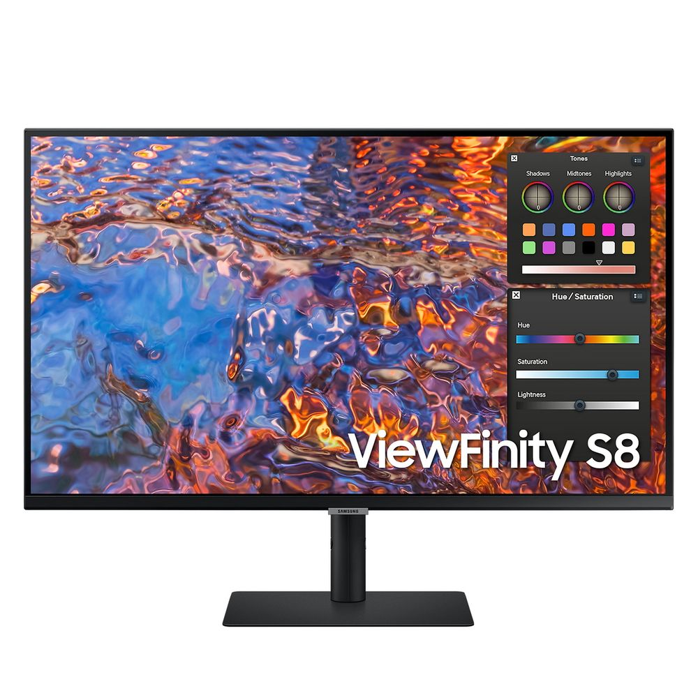 

27" Монитор Samsung черный 60Hz 3840x2160 IPS, S27B800PXI