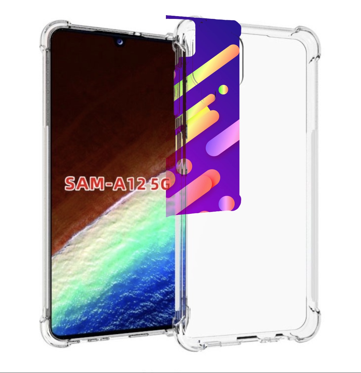 

Чехол MyPads неоновый-фон для Samsung Galaxy A12 (SM-A125F) 2020/21/A12 Nacho SM-A127F, Прозрачный, Tocco