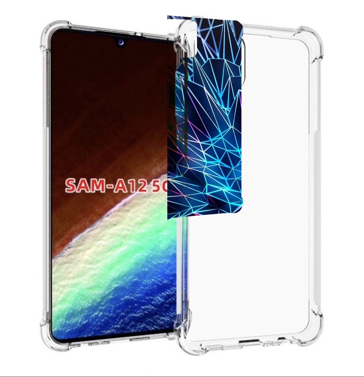 

Чехол MyPads неоновая-абстракция для Samsung Galaxy A12 (SM-A125F) 2020/21, Прозрачный, Tocco