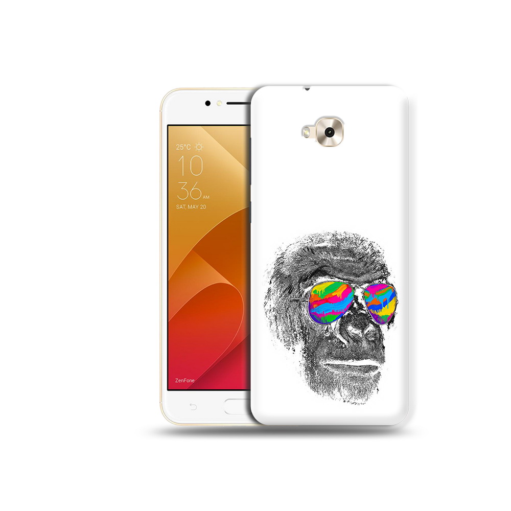 

Чехол MyPads Tocco для Asus ZenFone Live (ZB501KL) крутая обезьяна в очках, Tocco