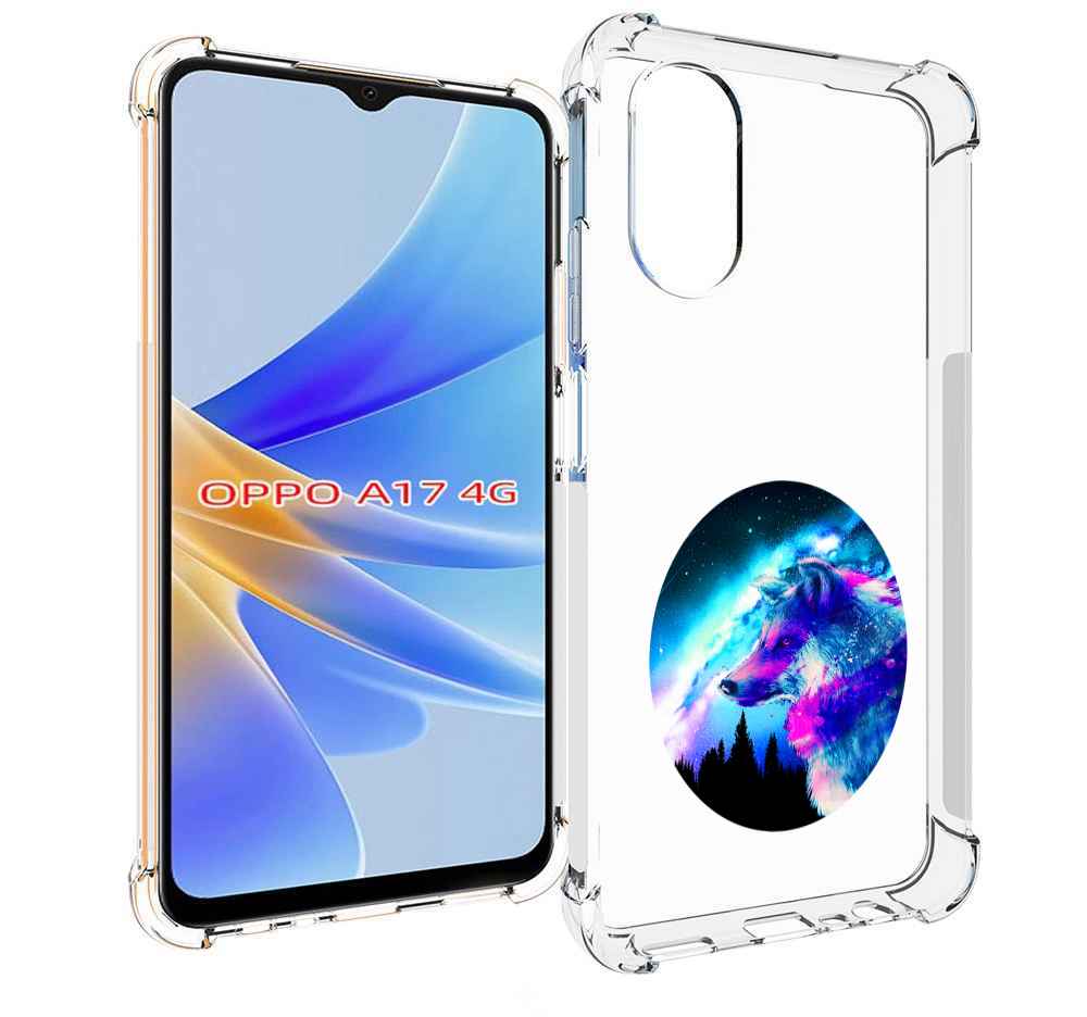 

Чехол MyPads голубой волк для OPPO A17, Прозрачный, Tocco