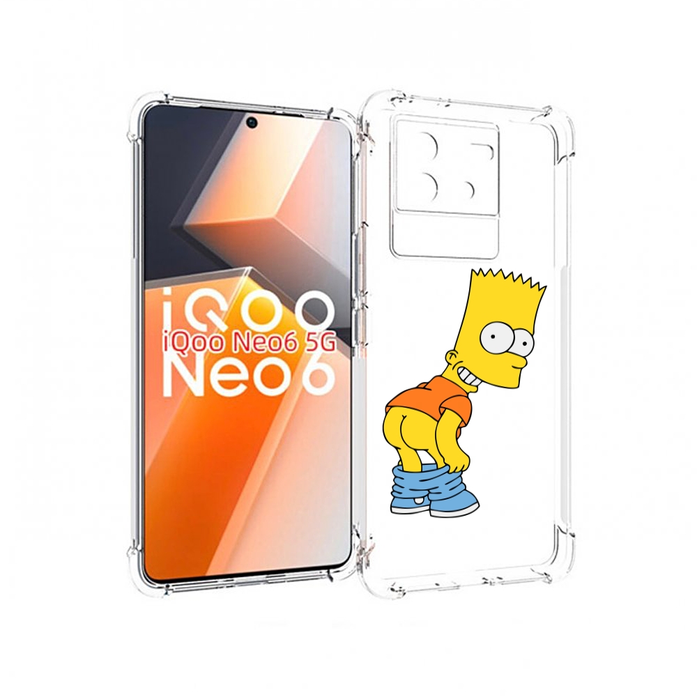 

Чехол MyPads барт-симпсон-довольный для Vivo iQoo Neo 6 5G, Прозрачный, Tocco