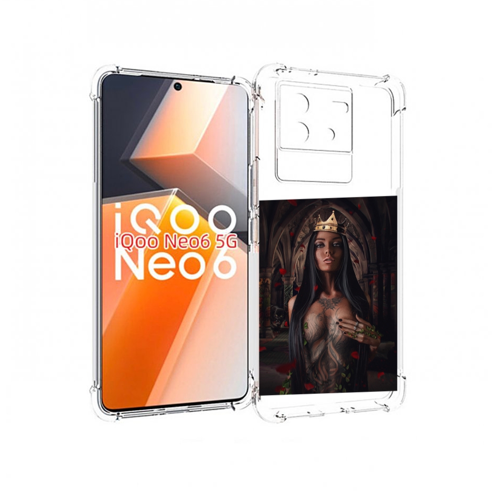 

Чехол MyPads багровый-пик для Vivo iQoo Neo 6 5G, Прозрачный, Tocco