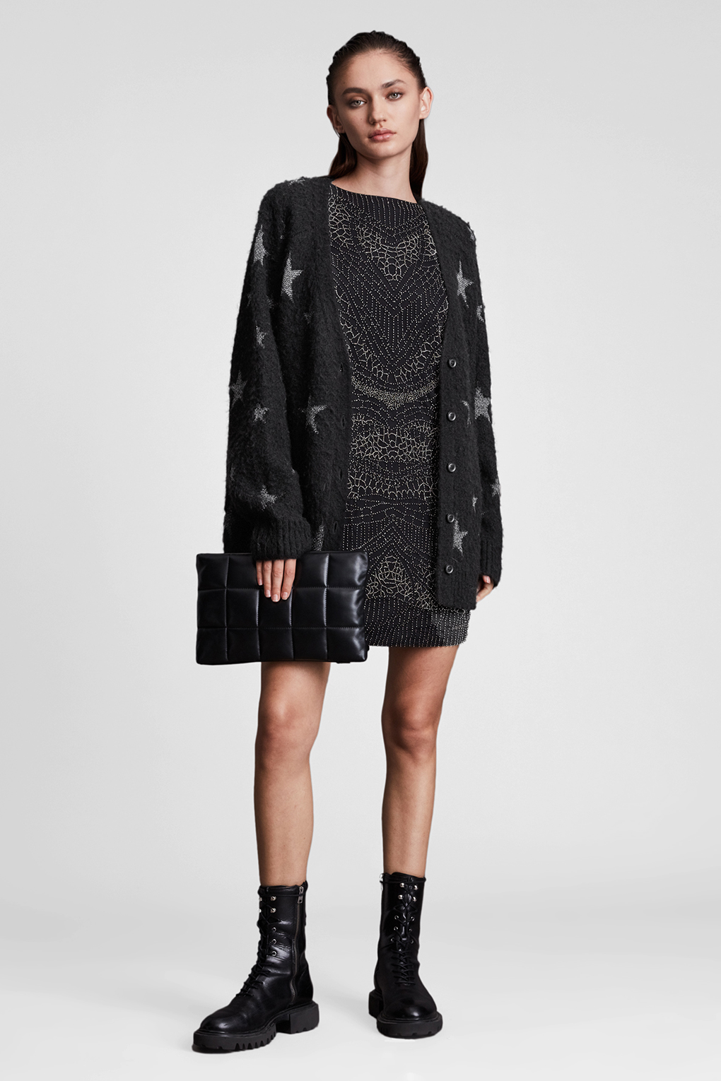 

Кардиган женский Allsaints WK077V черный M, WK077V