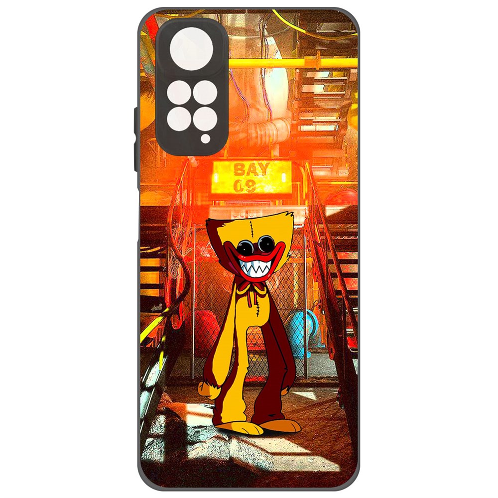 

Чехол-накладка Софт Хаги Ваги Желтый для Xiaomi Redmi Note 11, Черный