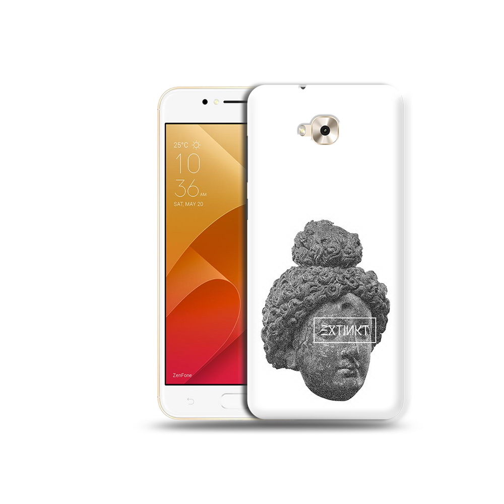 

Чехол MyPads Tocco для Asus ZenFone Live (ZB501KL) каменное лицо девушки, Tocco
