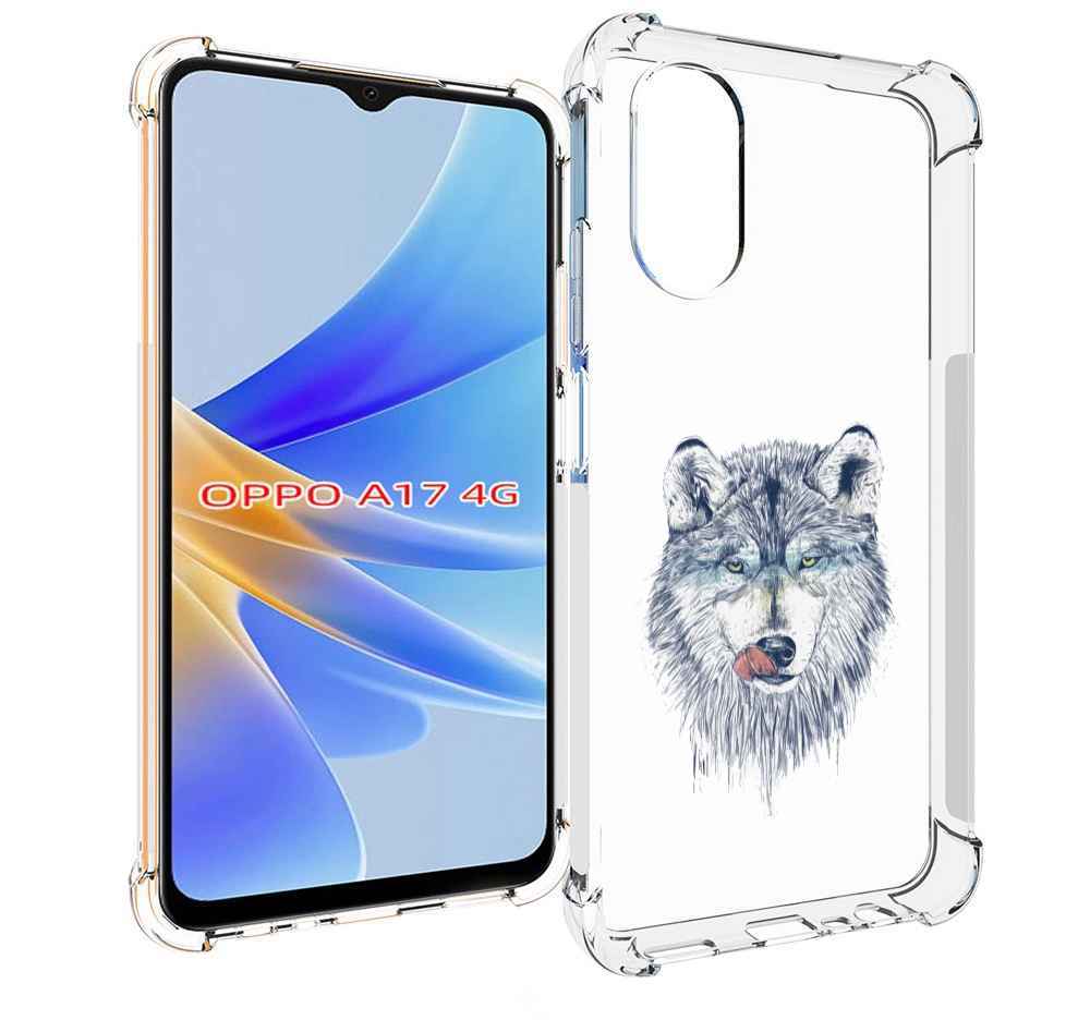 

Чехол MyPads голодгый волк для OPPO A17, Прозрачный, Tocco