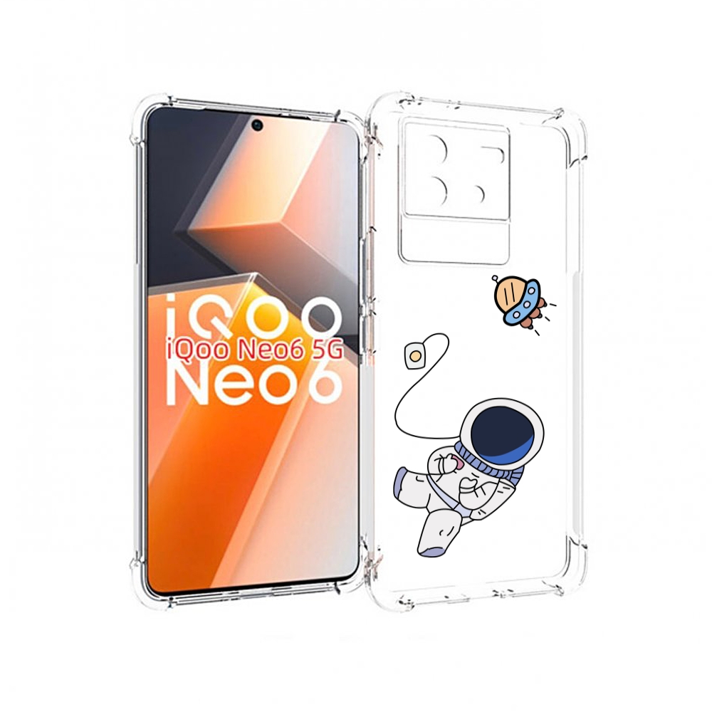 

Чехол MyPads астронавт для Vivo iQoo Neo 6 5G, Прозрачный, Tocco