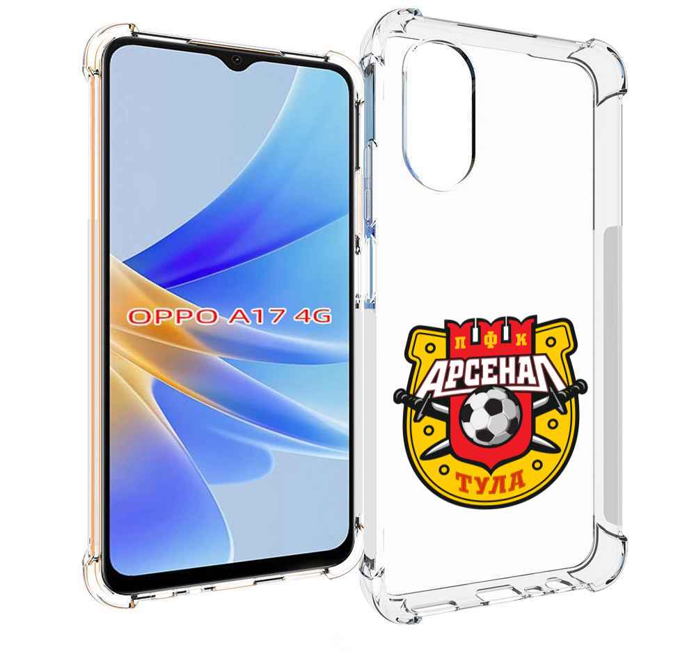 

Чехол MyPads фк арсенал тула мужской для OPPO A17, Прозрачный, Tocco
