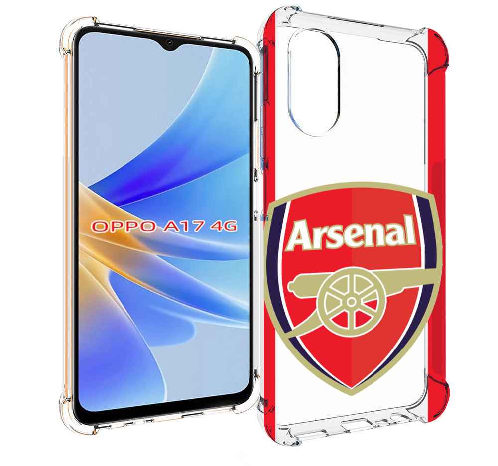 

Чехол MyPads фк арсенал лондон мужской для OPPO A17, Прозрачный, Tocco