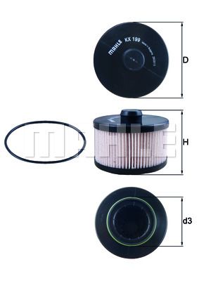 Фильтр топливный KNECHT KX 199D