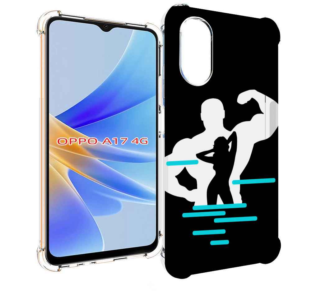 

Чехол MyPads фитнес-тренировка для OPPO A17, Прозрачный, Tocco