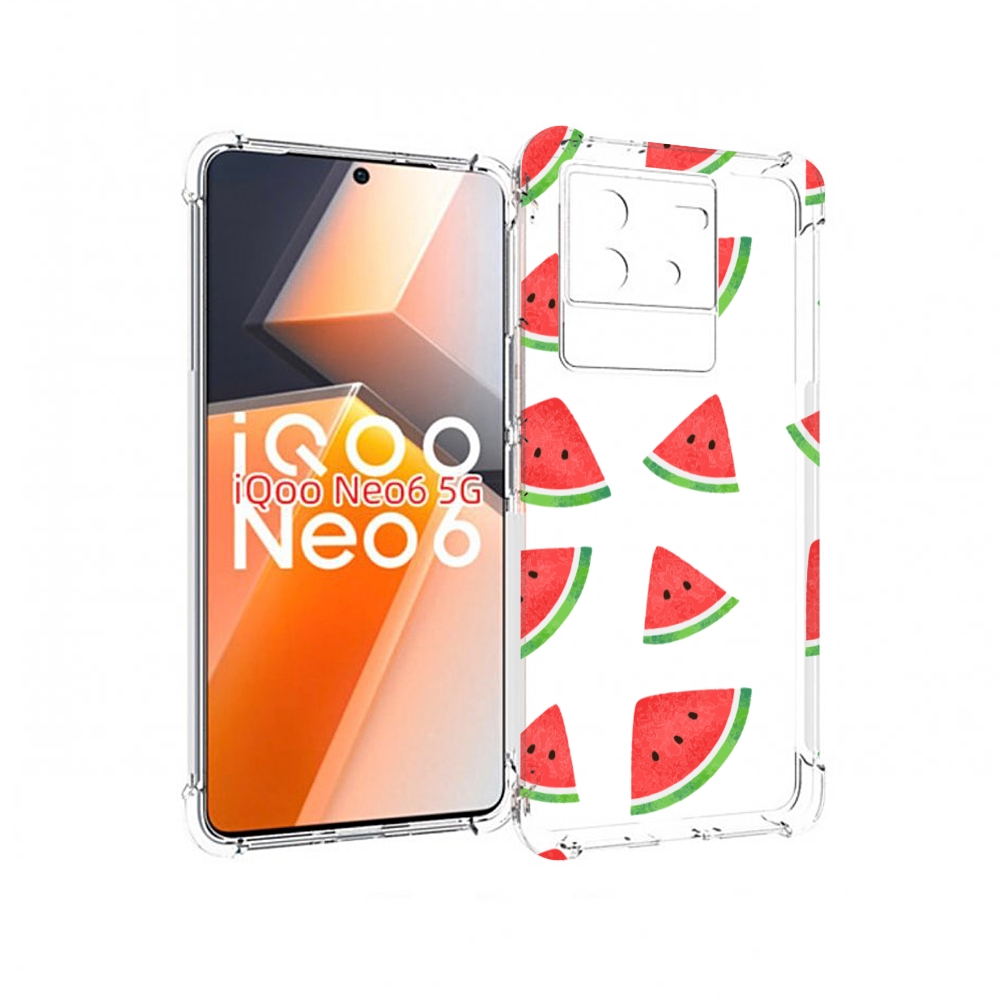 

Чехол MyPads арбузики для Vivo iQoo Neo 6 5G, Прозрачный, Tocco