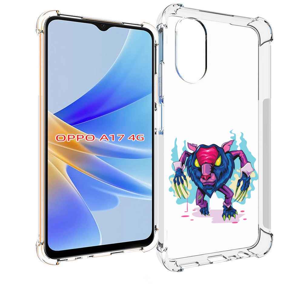 

Чехол MyPads фиолетовая-россомаха для OPPO A17, Прозрачный, Tocco
