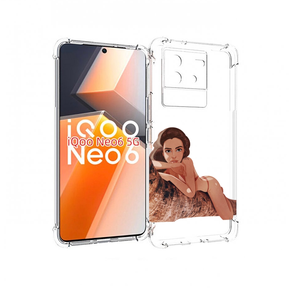 

Чехол MyPads амазонка-на-дереве для Vivo iQoo Neo 6 5G, Прозрачный, Tocco