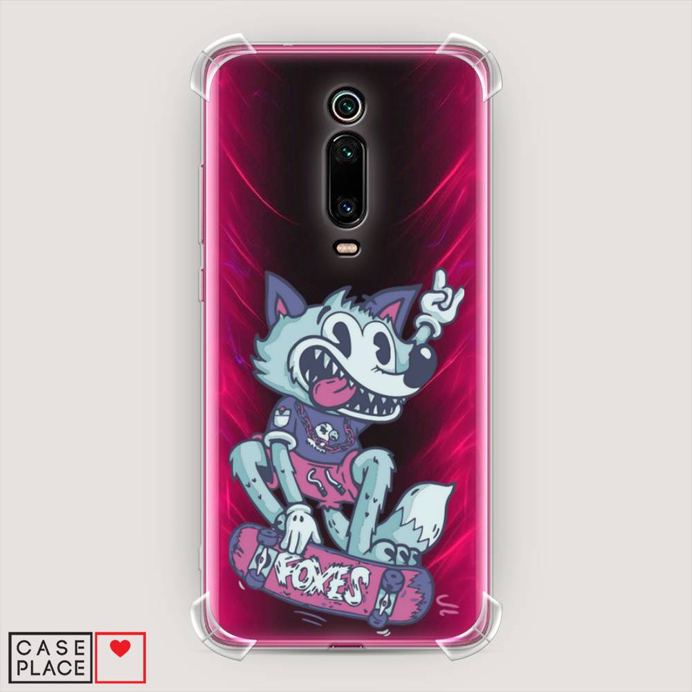 фото Противоударный силиконовый чехол "foxes" на xiaomi redmi k20 pro awog