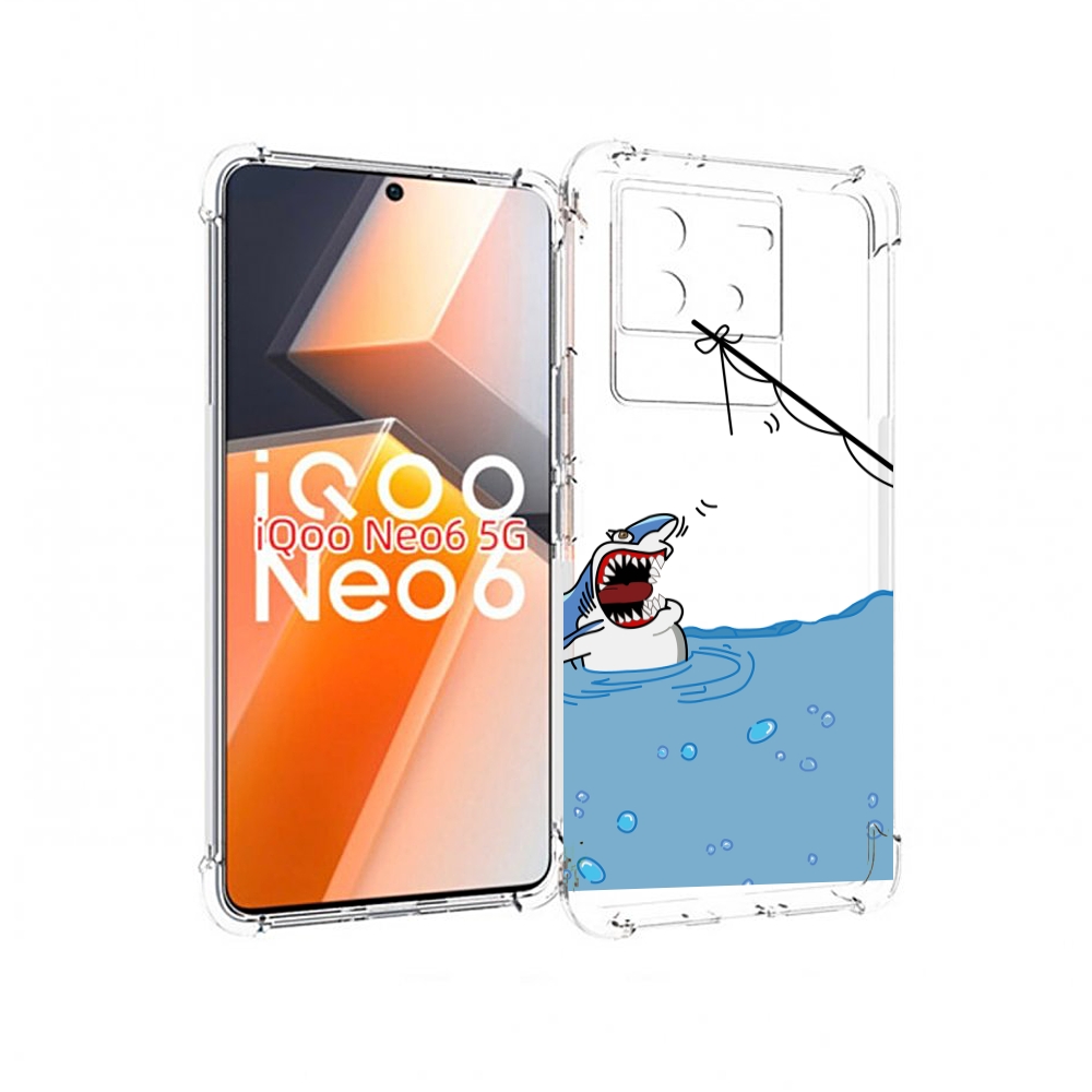 

Чехол MyPads акула-рисунок для Vivo iQoo Neo 6 5G, Прозрачный, Tocco