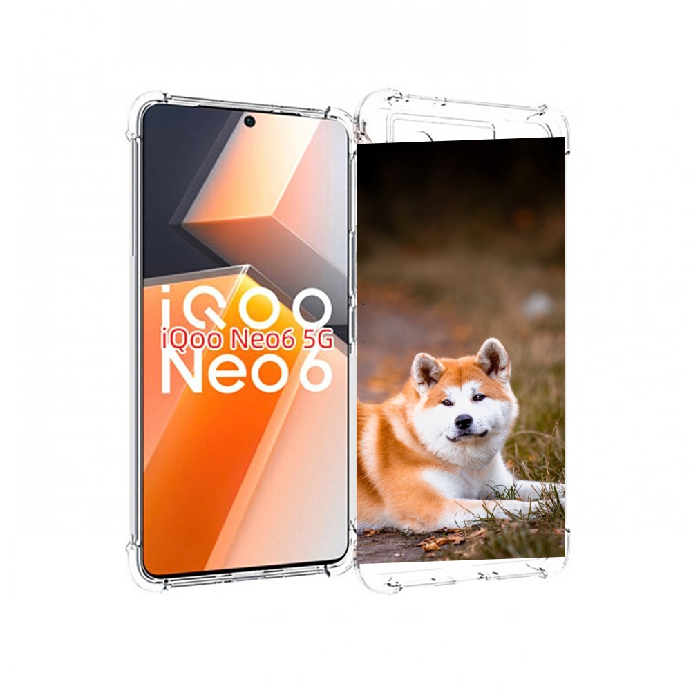 

Чехол MyPads акита ину для Vivo iQoo Neo 6 5G, Прозрачный, Tocco