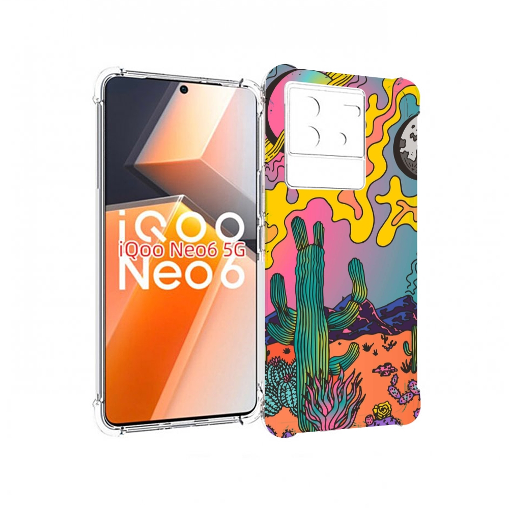 

Чехол MyPads акварельные рисунки для Vivo iQoo Neo 6 5G, Прозрачный, Tocco