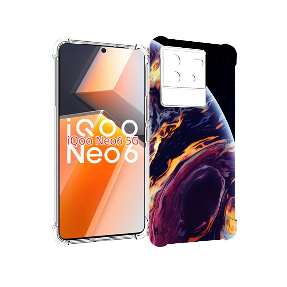 

Чехол MyPads акварельная планета для Vivo iQoo Neo 6 5G, Прозрачный, Tocco