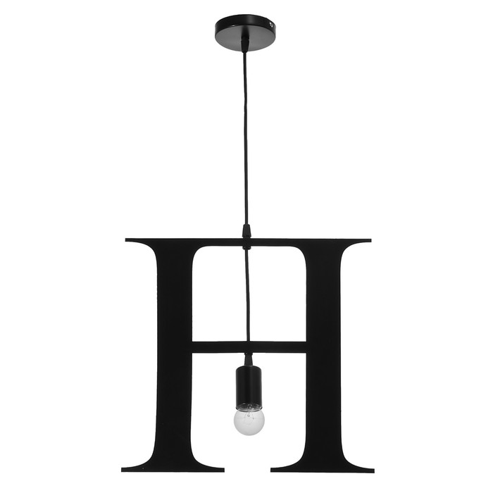 

Светильник Алфавит H E27 40Вт черный 41х39-139 см