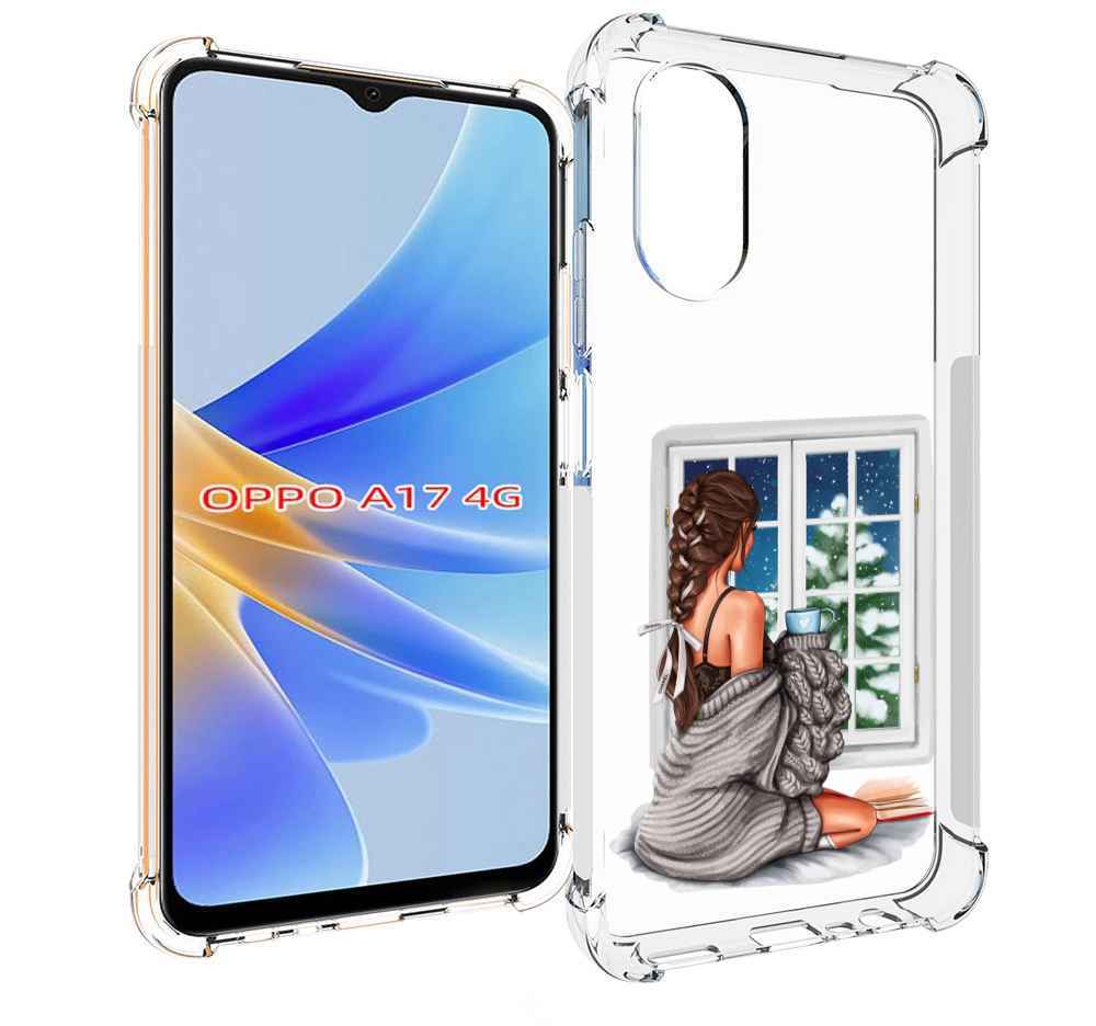 

Чехол MyPads уютное-зимнее-окно женский для OPPO A17, Прозрачный, Tocco