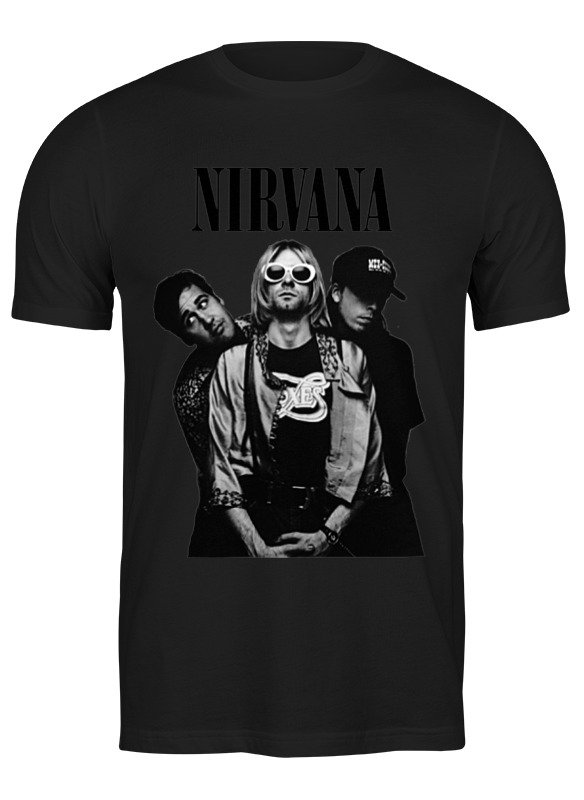 

Футболка мужская Printio Nirvana group t-shirt черная S, Черный, Nirvana group t-shirt