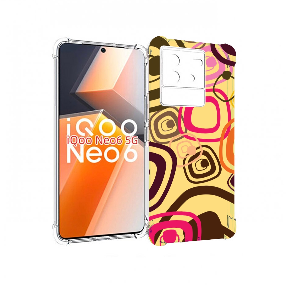 

Чехол MyPads абстракция-на-желтом-фоне для Vivo iQoo Neo 6 5G, Прозрачный, Tocco