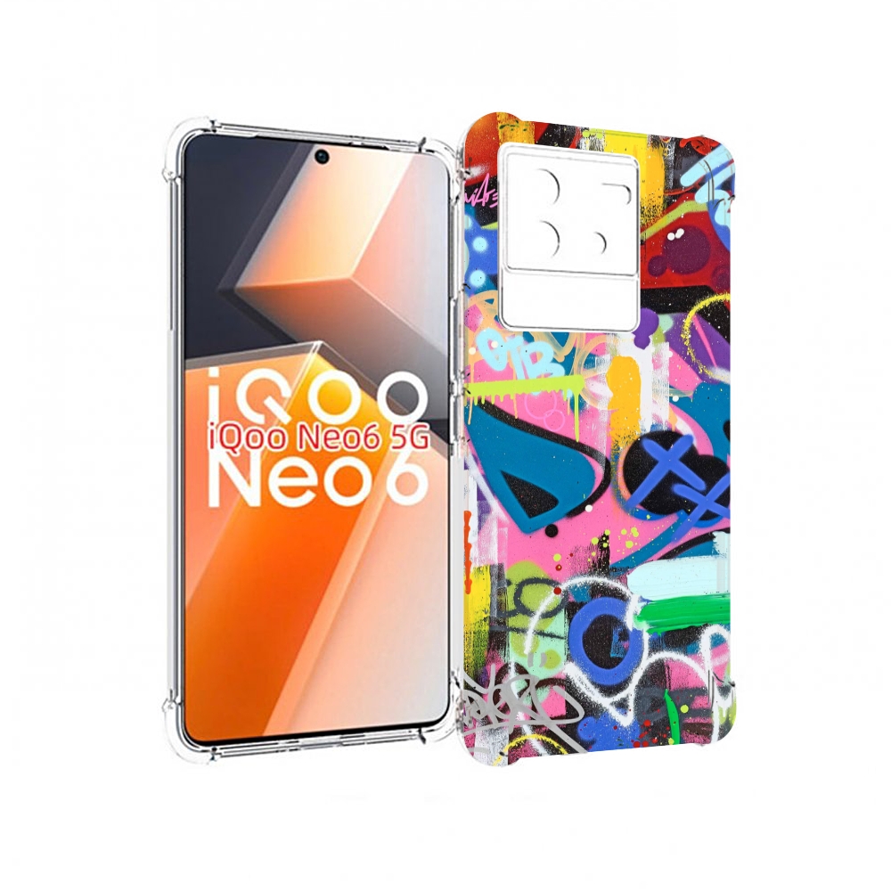 

Чехол MyPads абстракция-графити для Vivo iQoo Neo 6 5G, Прозрачный, Tocco